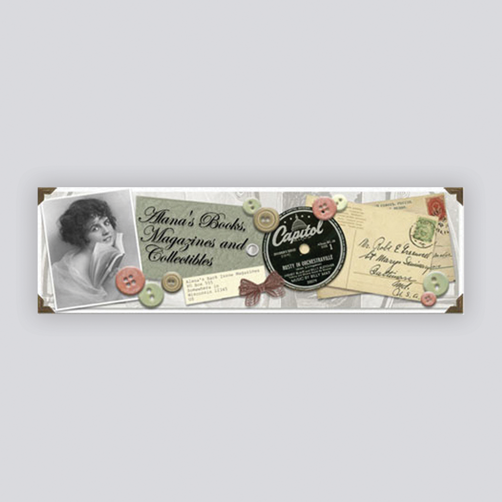 Alana's Books, Magazines, & Collectibles - Banner