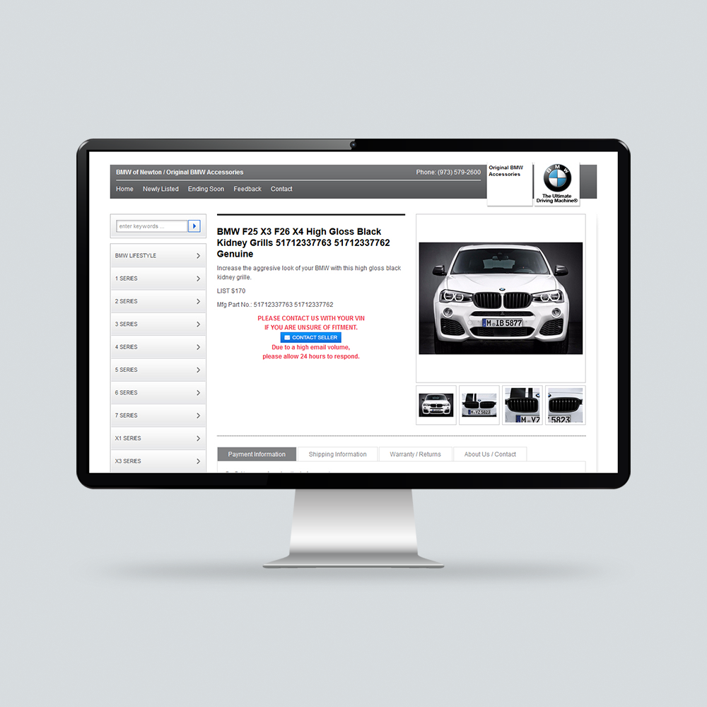 BMW of Newton - eBay Listing Template