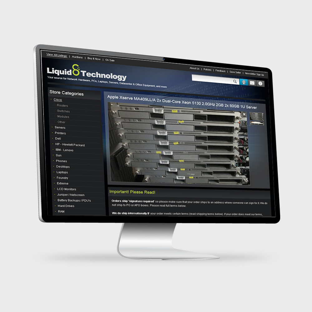 Liquid Technology - eBay Listing Template