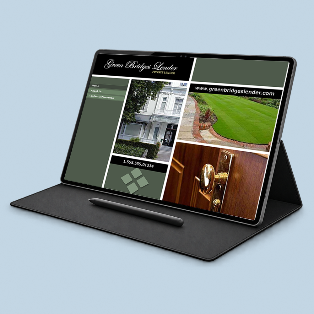 Green Bridges Lender - HTML, CSS & JS