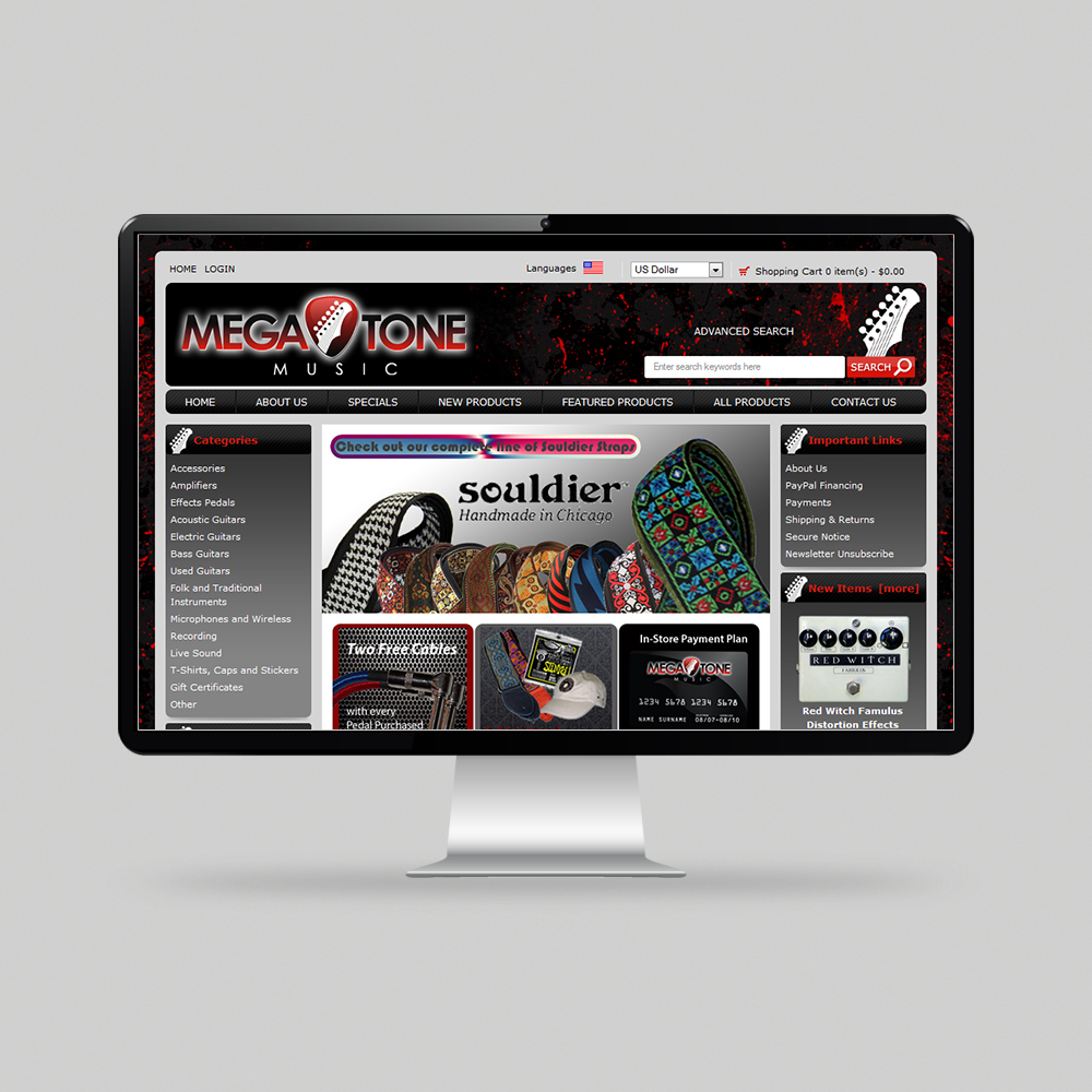 Mega-Tone Music - HTML, CSS & JS