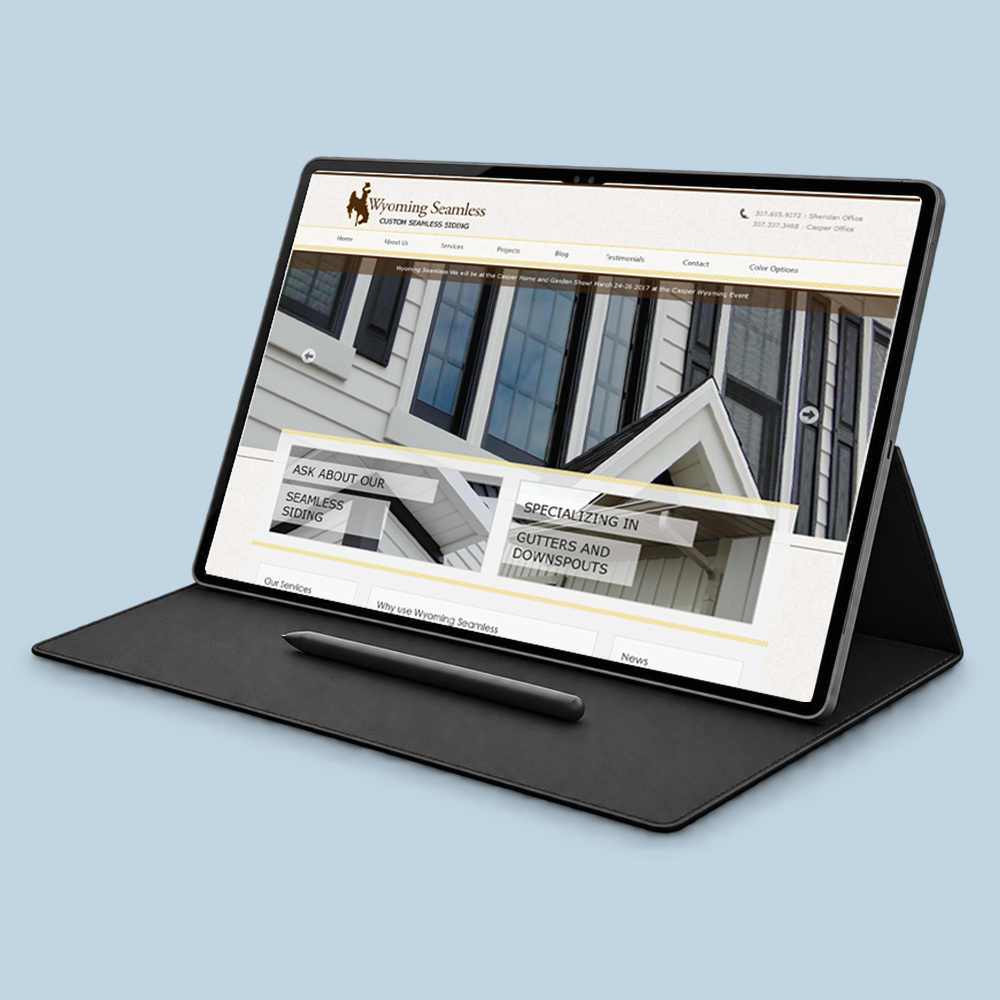 Wyoming Seamless Gutters - WordPress
