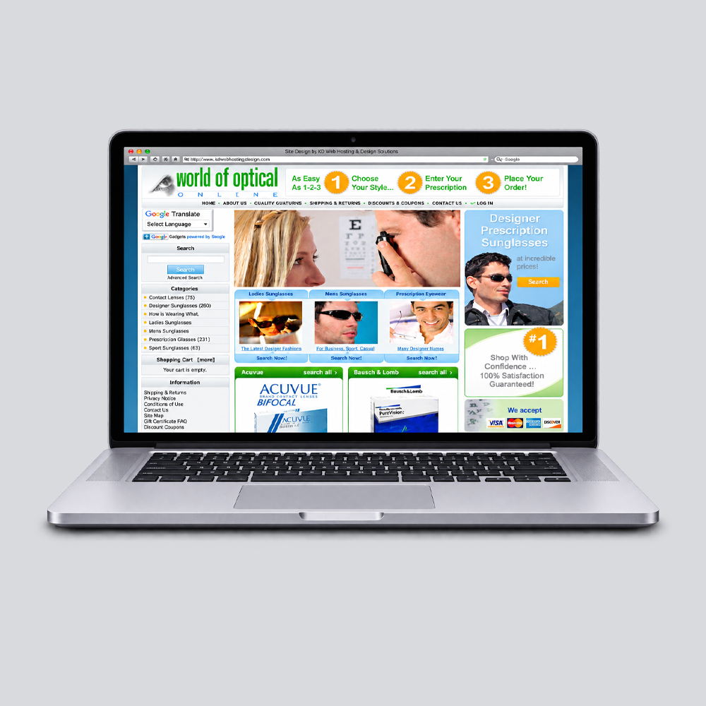 World of Optical - Wordpress